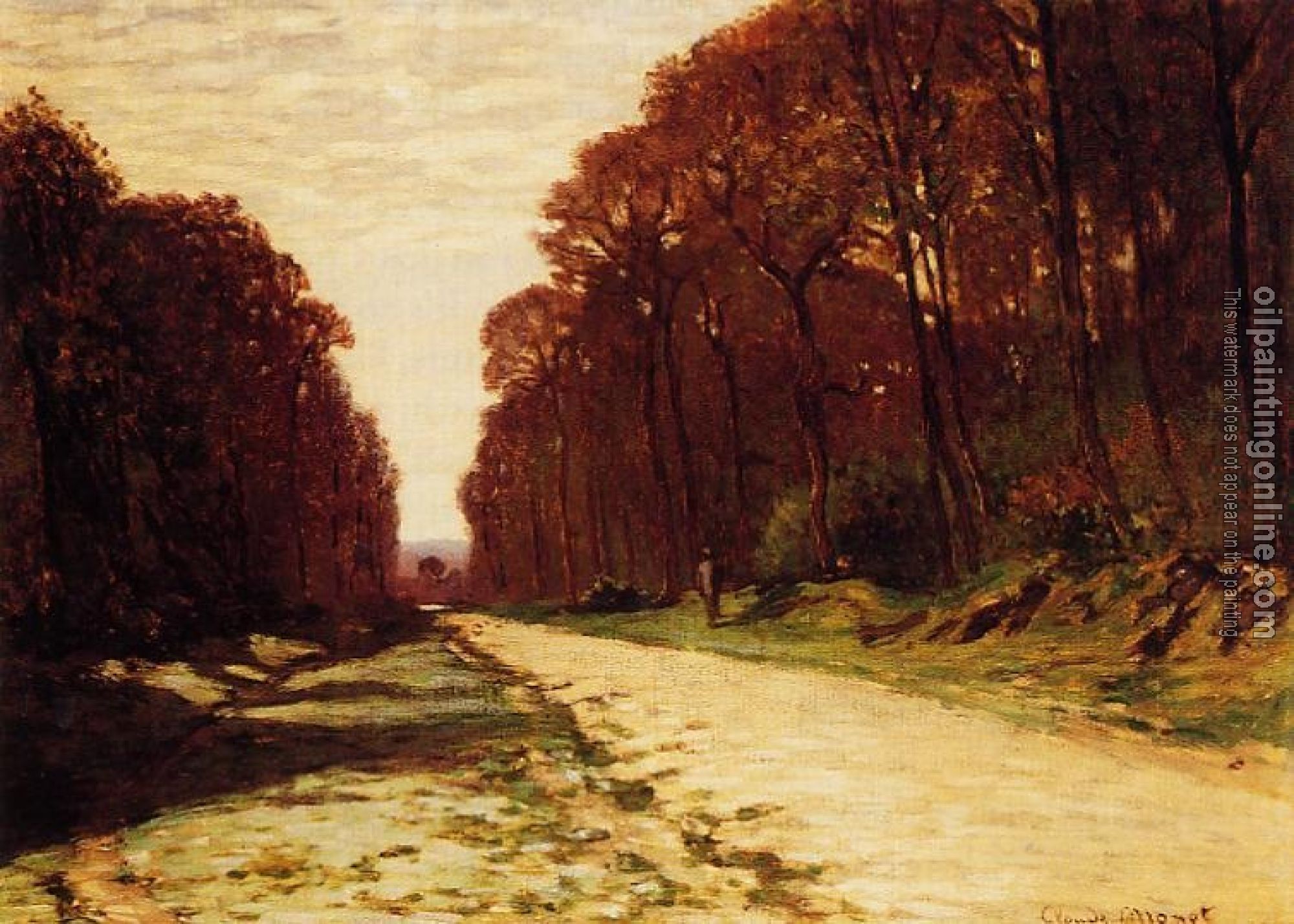 Monet, Claude Oscar - Road in a Forest